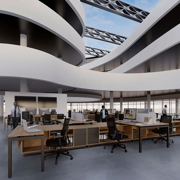 Estacion de Trabajo Benching Anzio 4p 5