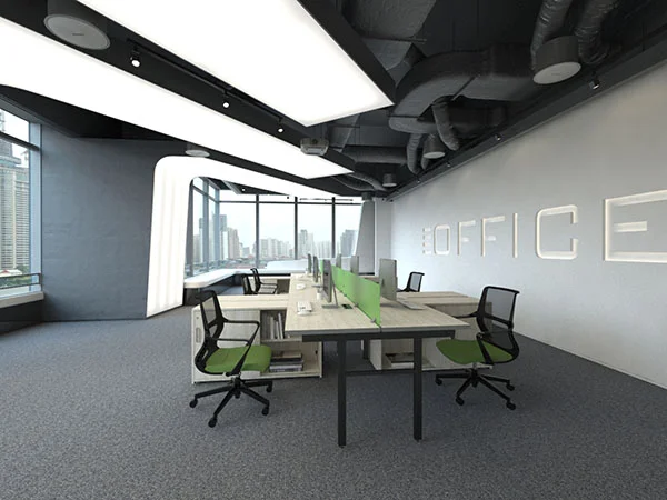 Estacion de trabajo benching E LINK Ambientada