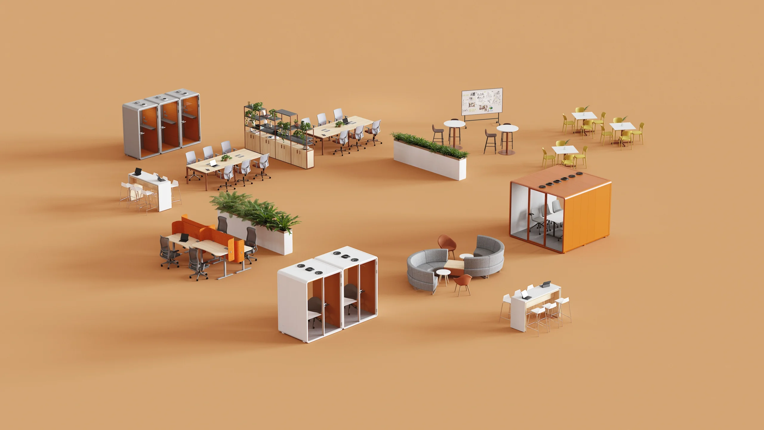 Corporate Furniture Manufacturers - We Design and Produce Solutions for Large-Scale Offices