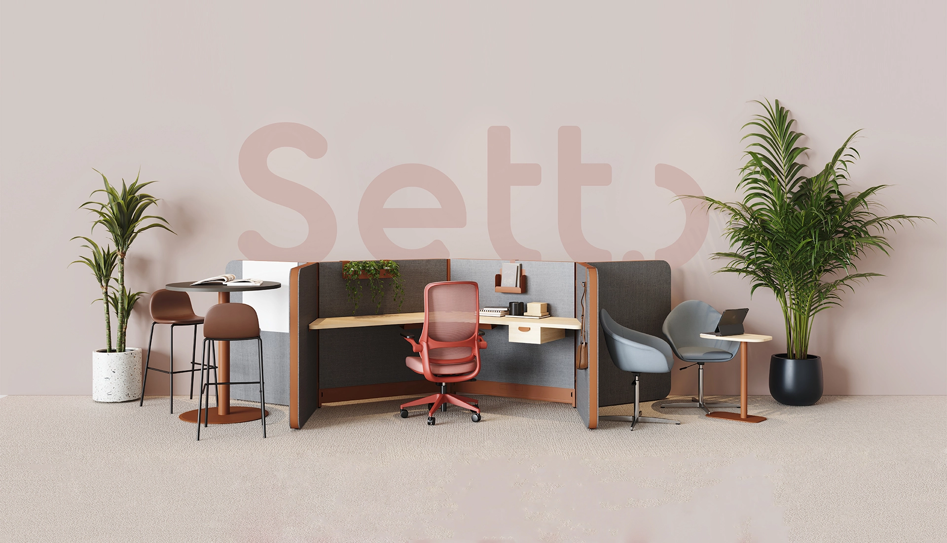 Closed Workstations Linea Setto - Acoustic Privacy and Flexibility for Corporate Teams